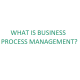 WHAT IS BUSINESS PROCESS MANAGEMENT